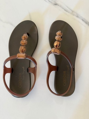 Grendha brown sandals size 37