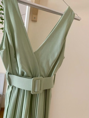 Πλισέ φόρμα jumpsuit καινούργια μέντας one size