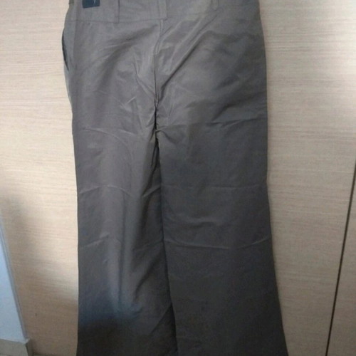 Shiny bell-bottom pants new, size Large, green and gold