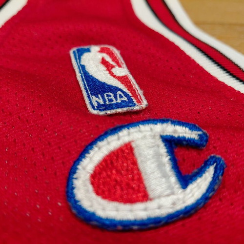 Chicago Bulls #23 Michael Jordan Vintage Champion NBA Basketball Jersey size L like new
