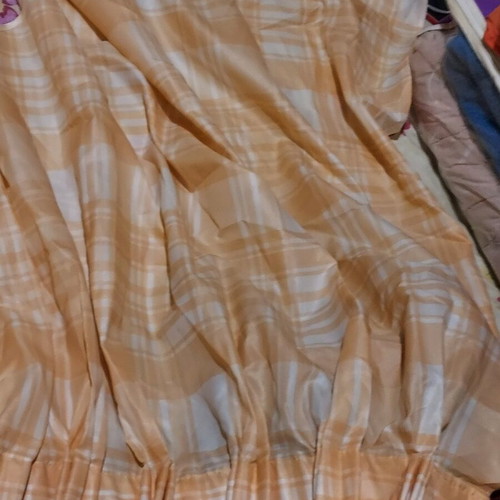 Curtains new with separate ruffle, set of 3 pieces