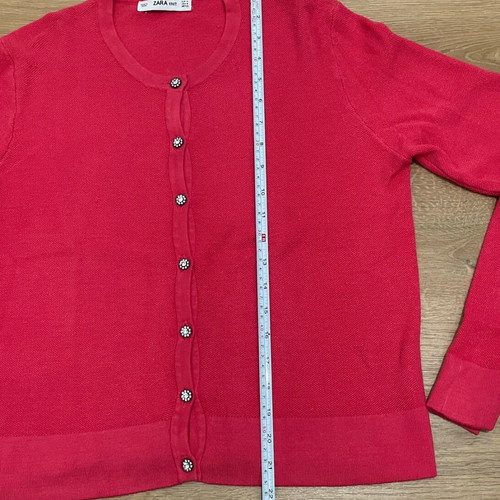 Zara pink cardigan with stone buttons like new