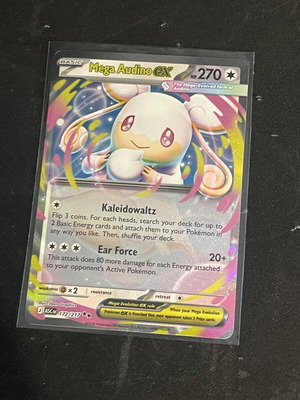 Mega Audino ex Pokemon TCG card like new