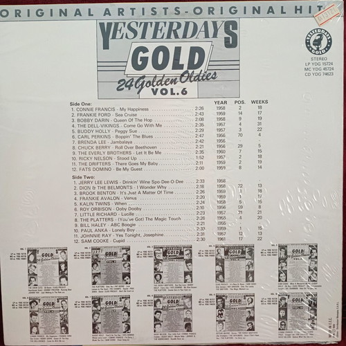 Yesterday's Gold Vol.6 sealed record collection, pop