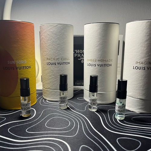 Louis Vuitton Tester Sample 4 Fragrances Discovery Pack New