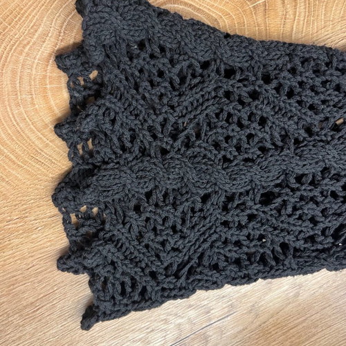 ZARA knitted perforated blouse