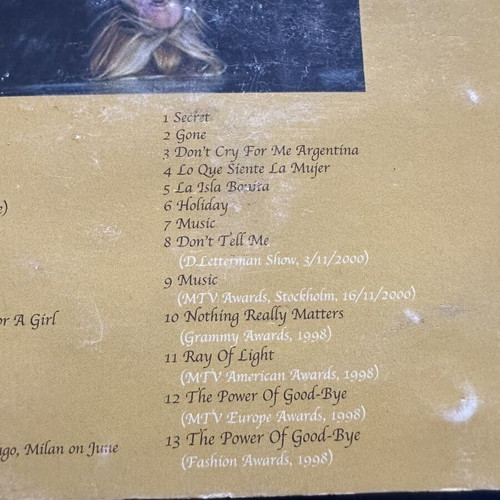 Madonna Drowned World Tour & The Interviews CDs used, pop