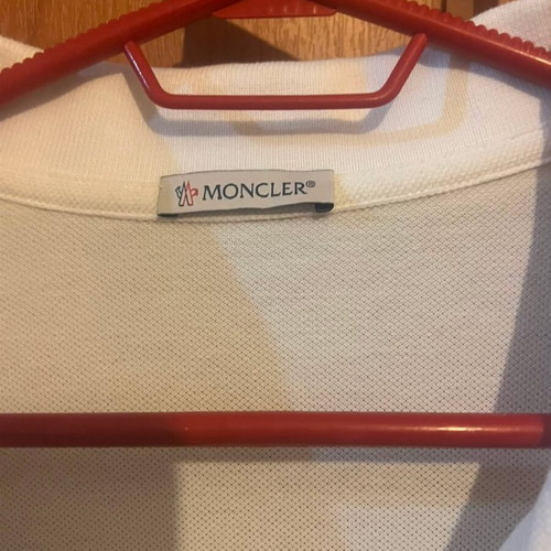 Moncler Polo Shirt XL like new, white