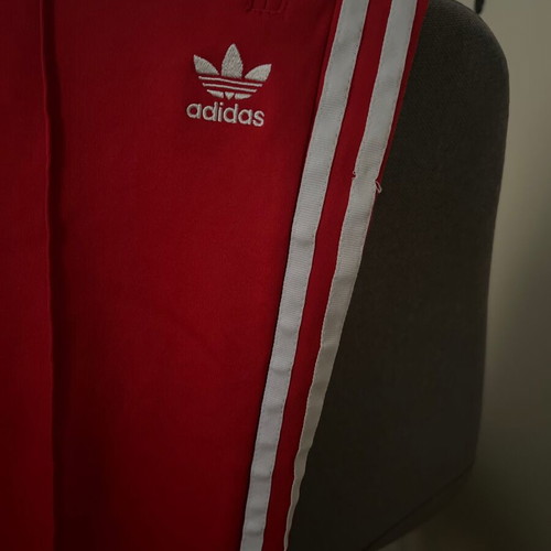 Adidas tracksuit red like new, size M