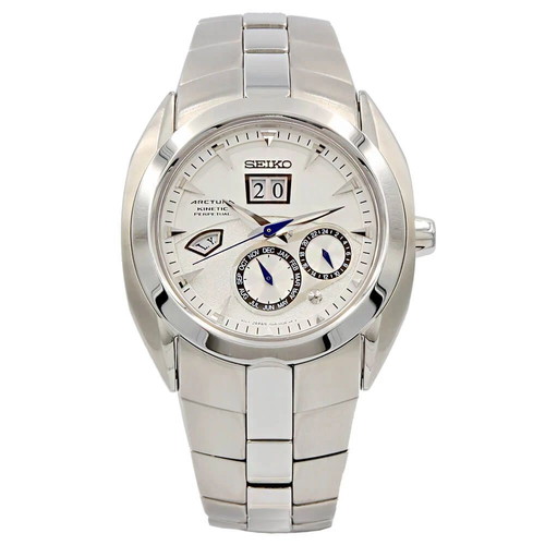 Seiko Artura Kinetic Perpetual watch like new, 45mm sapphire crystal