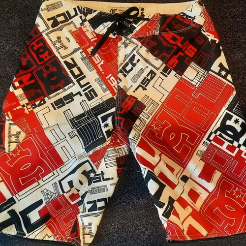 DC Shoes boardshorts swimwear for boys 12-13 years, used, multicolor