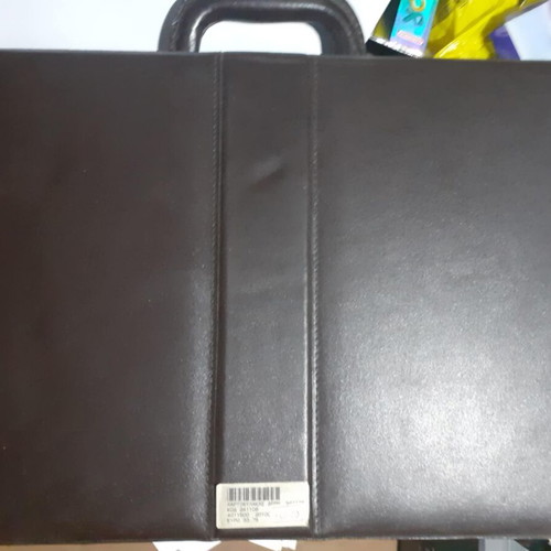 Nicki Leather Collection Vintage leather briefcase brown new