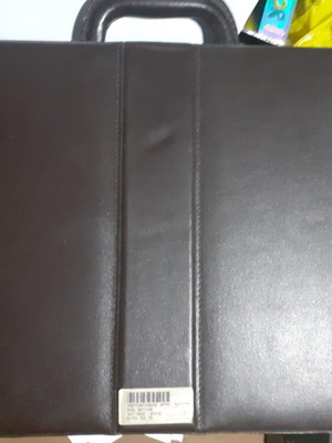 Nicki Leather Collection Vintage leather briefcase brown new