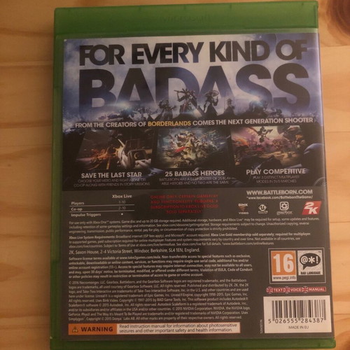 Xbox One Battleborn used, English version