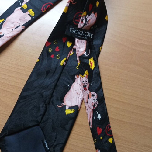 Tie 100% silk new, handmade, black