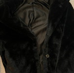 Pull & Bear long fur coat new, black