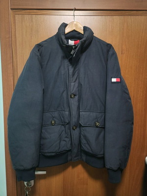Tommy Hilfiger jacket with goose down used, size L, blue