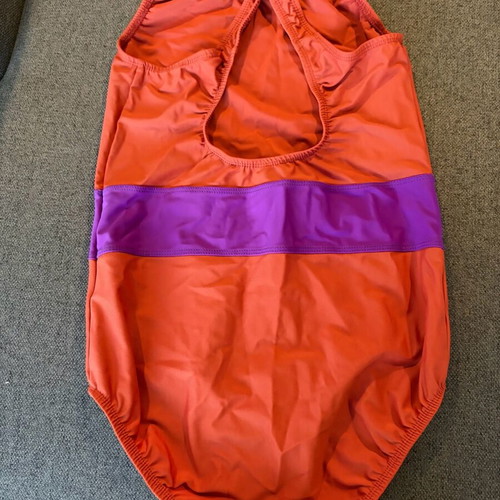 Mini Rodini swimsuit 8 years like new, brick red