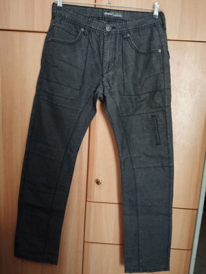 Men's unique black pants like new, size L