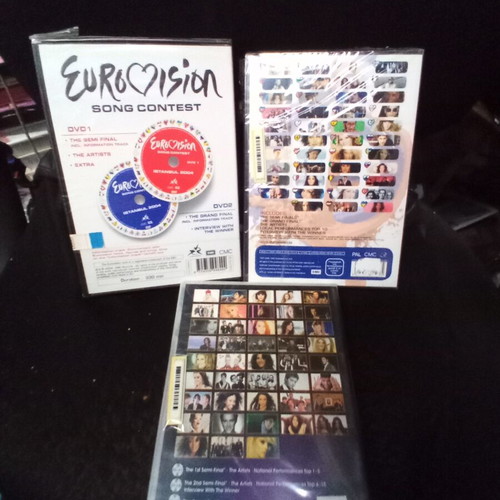 Eurovision Song Contest DVDs new, 2004/2008/2011, set of 8