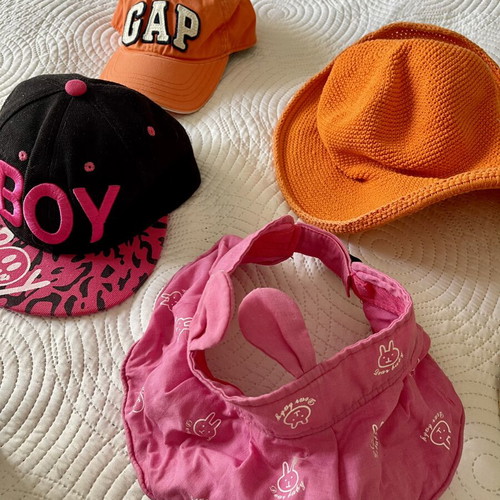 Kids Hats pack for ages 2-6 like new, blue and red