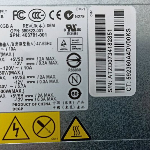 HP Switching Power Supply DPS-800GB used