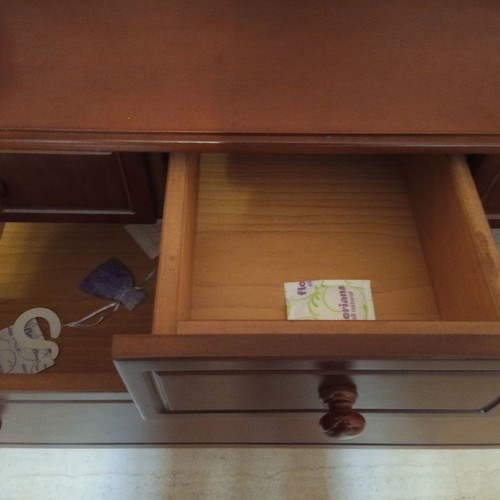 Changing dresser used, walnut shade