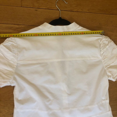 Amorimiei Women's White Short-Sleeve Shirt Size L Italy Like New