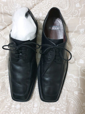 Ανδρικά παπούτσια Nunn Bush δερμάτινα αφόρετα, μαύρα, μέγεθος 44