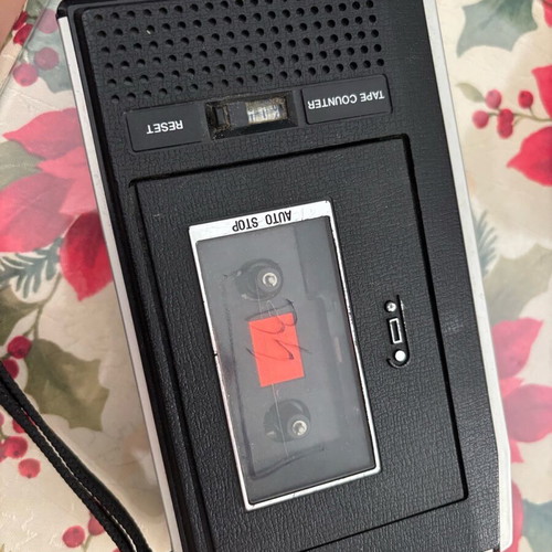 Vintage cassette player 70s used