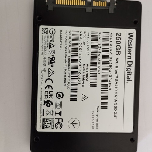 Western Digital Blue SA510 SSD 250 GB like new