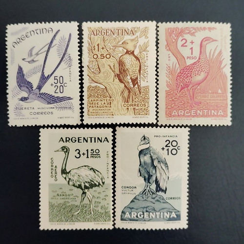 Argentina mint stamp series