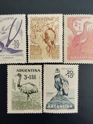 Argentina mint stamp series