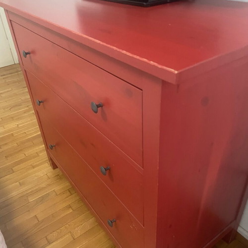 IKEA dresser used, red with wear marks - 100,00 - Vendora.cy IKEA dresser used, red with wear marks - 100,00 - Vendora.cy