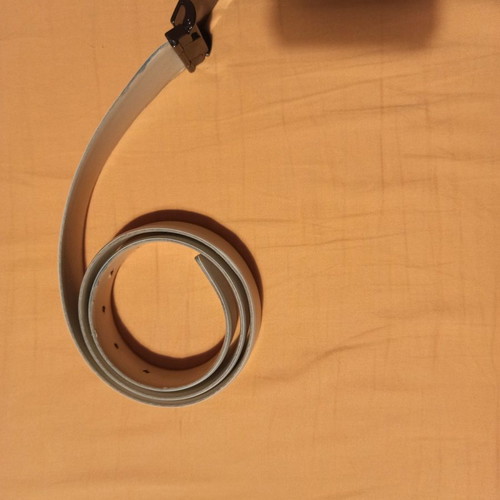 Italian men's belt Vera Pelle used, 100% leather