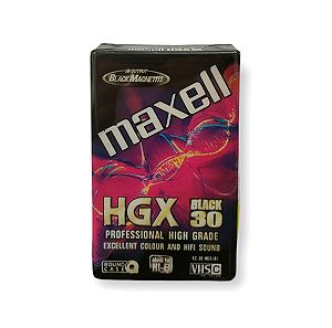 Maxell VHS C HGX Black 30 HiFi VHS (κασέτα βίντεο κάμερας)