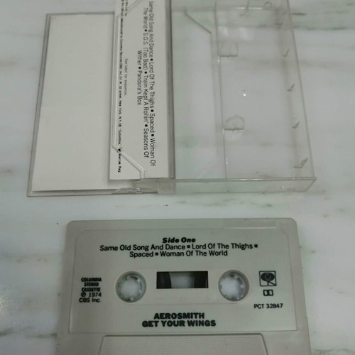 Aerosmith Get Your Wings 1974 cassette tape