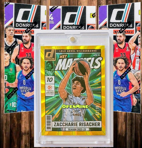 RISACHER - NET MARVELS GOLD LASER /10 - LDLC ASVEL VILLEURBANNE - DONRUSS EUROLEAGUE 2024-25