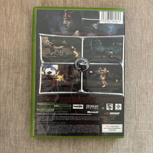 Mortal Kombat Shaolin Monks Xbox Original game, used, non-functional