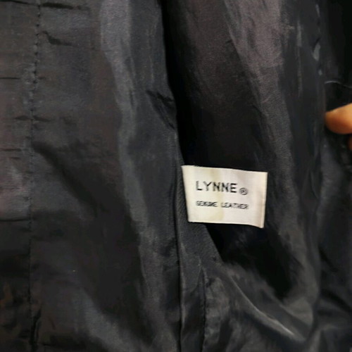 Lynne leather women's jacket medium used, black