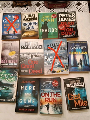 Action and mystery book collection like new, English
