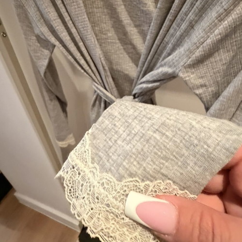 Kimono Yamamay gray with lace details, like new, size M/L