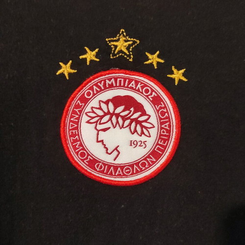 Black Olympiacos short-sleeve shirt like new, authentic PAE Olympiacos product