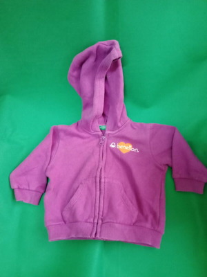 Benetton jacket size 68 like new, purple