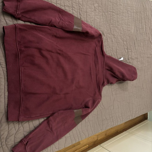 Admiral zip-up hoodie jacket, red, size S