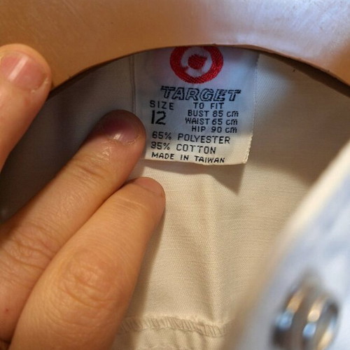 Target spring white jacket like new, cotton and polyester