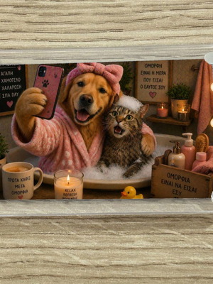 Acrylic Spa Selfie Pets Fridge Magnet new