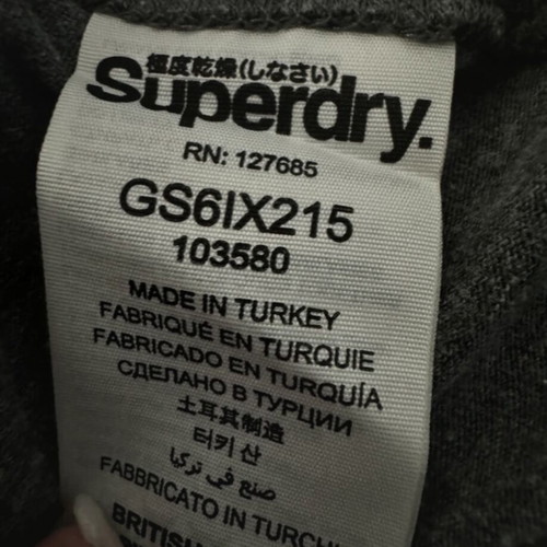 Superdry T-shirt like new, gray, size M