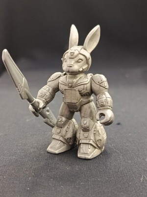 Battle Beast Razing Rabbit φιγούρα μεταχειρισμένη με το σωστό όπλακι