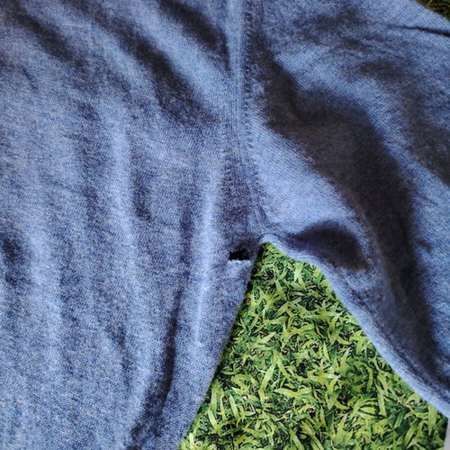 Fred Perry wool sweater used, size M, blue